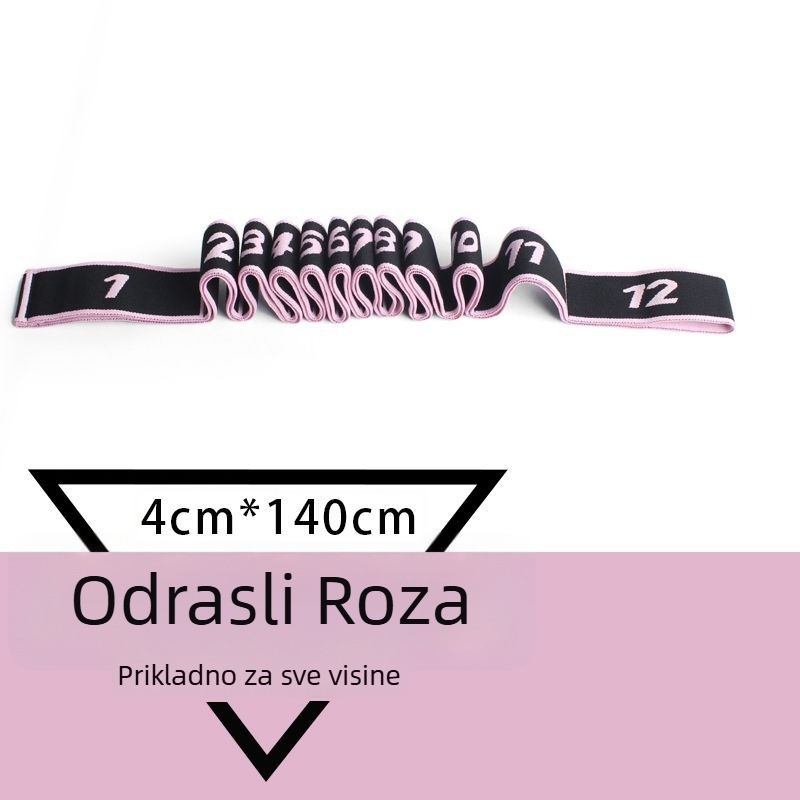 Fenzhi Elastična traka za istezanje leđa i ramena – segmentirana joga/pilates otporna traka