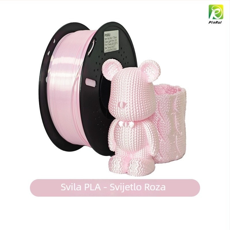Pinrui PLA filament za 3D ispis, okrugli presjek, gustoća 1.26 g/cm³