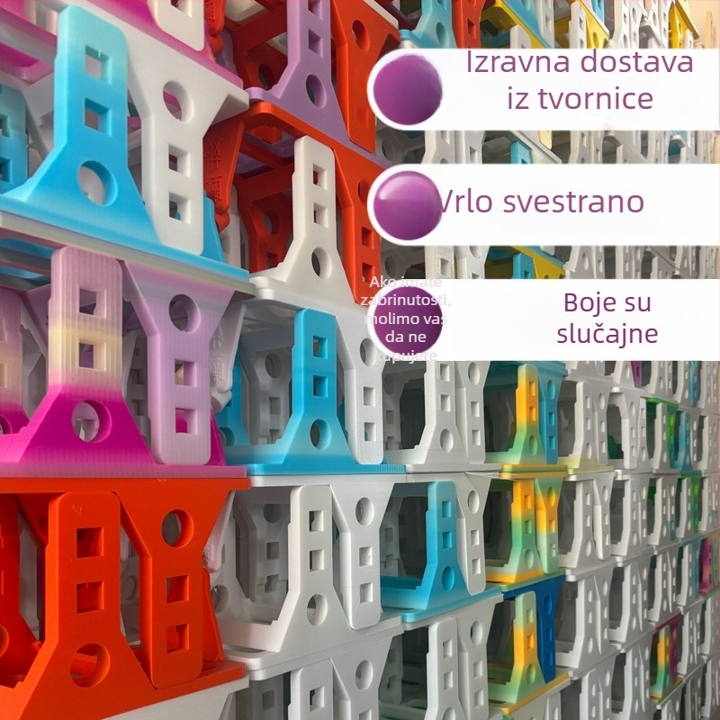 Univerzalni držač filamenta za 3D printere — kapacitet špule 1–3 kg, PETG materijal, težina 380 g