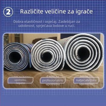 Podloga za miš Rui Shuo Stadium za stolnu površinu, prirodna guma, podrška zgloba, jednostrana, prijenos topline
