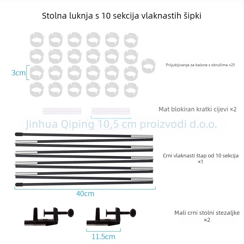 Baza za balonsku arku s vodom – Željezna umjetnička arka Xiyouji za vjenčanja i proslave