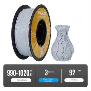 PLA mermer vlakno za 3D pisače, promjer 1,75 mm, 1 kg, marka Chuangzhi