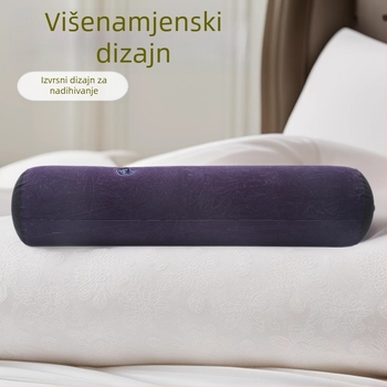 Odrasla cilindrična nadimljiva jastučnica za pozicioniranje tijela, stil zagrljaja, flokirani PVC, debljina 5, model 25