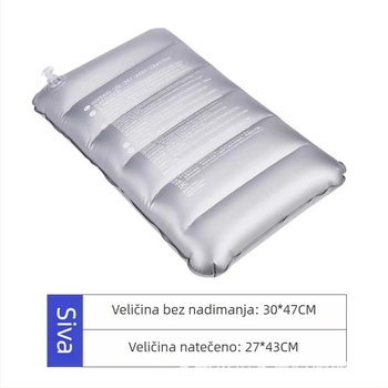 Prijenosna napuhiva jastučnica za kampiranje – PVC, debljina 18 mm, model Leather Pillow, marka Hengyi, pravokutni oblik, jednostavan stil