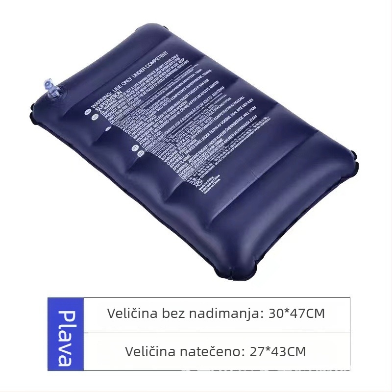 Prijenosna napuhiva jastučnica za kampiranje – PVC, debljina 18 mm, model Leather Pillow, marka Hengyi, pravokutni oblik, jednostavan stil