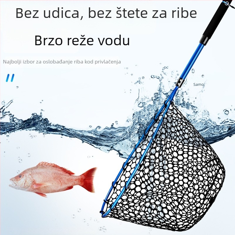 Benno sklopiva silikonska ručna mreža za ribolov – lagana za nošenje, za morski ribolov