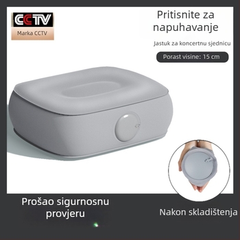 Naduvljiva trokutasta potpora za stopala — flock PVC, debljina 18 mm, težina 230 g