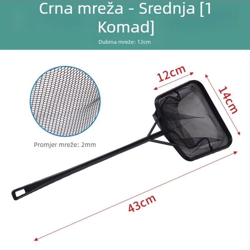 Teleskopna mreža za akvarij od nehrđajućeg čelika, gusta mreža, 3D dizajn (Materijal: nehrđajući čelik; Teleskopski dizajn; Upotreba: akvarij; Mreža: gusta)