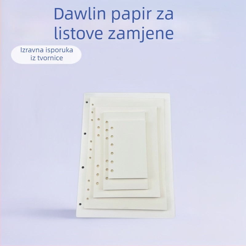 A5 listovi za bilježnicu sa listovima — Shimi bear 005, Daolin papir, 40 listova, kompatibilnost rupa 6/9/4, prilagodljivi