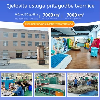 Naduvljiva jastučnica za putovanja, ekološki PVC, flokirana površina, debljina 0,35 cm, težina 0,2 kg, prilagodljivo, za odrasle
