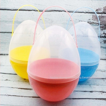 Prijenosno Uskrsno Jaje Gashapon s Drškom - DIY Model Igračka • Materijal: PP • Oblik: Prijenosno otvoreno jaje • Proizvodni proces: Blow molding • Kategorija: Uskrsna jaja • Prilagodba: Da