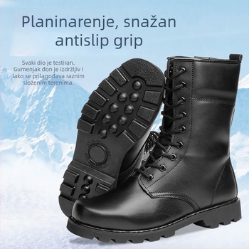 Zimske visoke outdoor cipele, unisex, poliester tkanina; pogodne za odrasle, djecu i starije osobe; za zimske i snježne sportove, planinarenje i teške izazove
