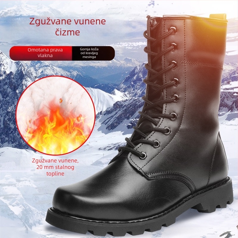Zimske visoke outdoor cipele, unisex, poliester tkanina; pogodne za odrasle, djecu i starije osobe; za zimske i snježne sportove, planinarenje i teške izazove