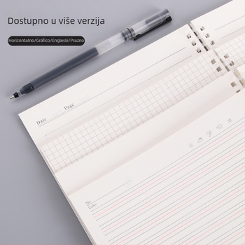 Bilježnica s kreativnim dizajnom, spiralno vezanje, PP omot, Dowling papir 80 g, 50–100 stranica