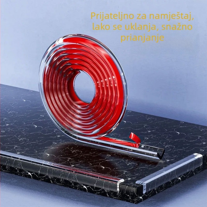 L-oblik dječji prozirni zaštitnik za rub stola, mekan PVC, zaštita od sudara, 233 komada u pakiranju