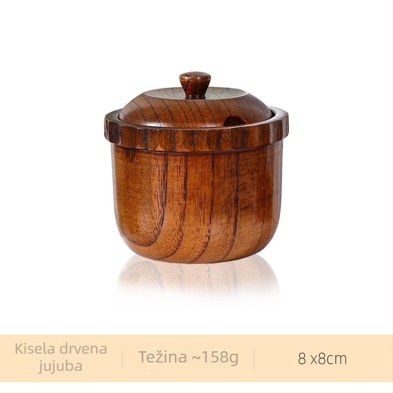 Detomate Japanski stil retro drveni set posuda za začine – bočice tekućih začina, tiskano logo i prilagođavanje