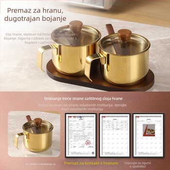 Set stakala za začine od nehrđajućeg čelika s žličicom – 304, čvrste začine, kuhinjski set