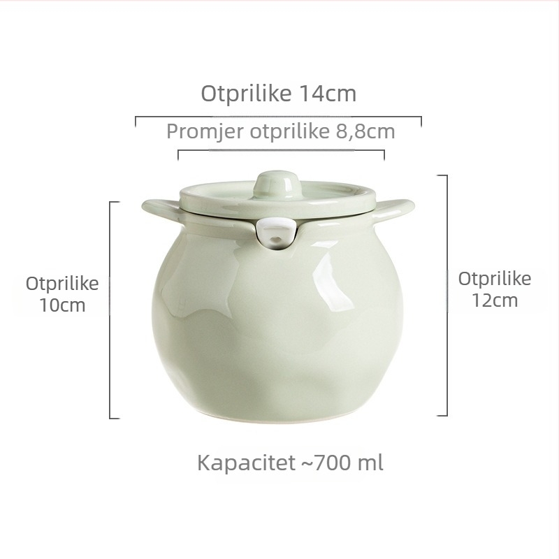 Set keramičkih posuda za začine s poklopcima – za čvrste začine, vrhunska kvaliteta