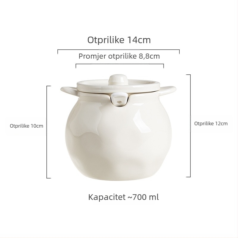 Set keramičkih posuda za začine s poklopcima – za čvrste začine, vrhunska kvaliteta