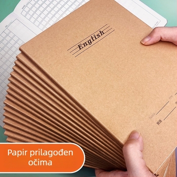 Radna bilježnica s odvojivim listovima; korica od papira; sadržaj od sirove drvene pulpe; 50–100 stranica.