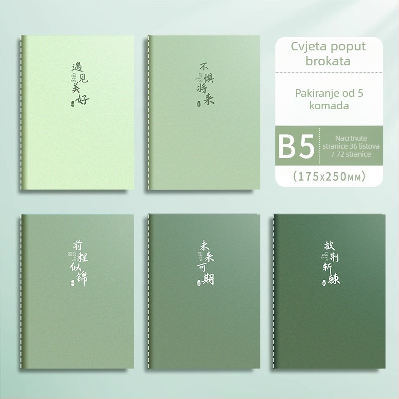 Bilježnica, serija Car Line Book, šivanje povezan, Dowling papir, težina papira 70, 100–200 stranica
