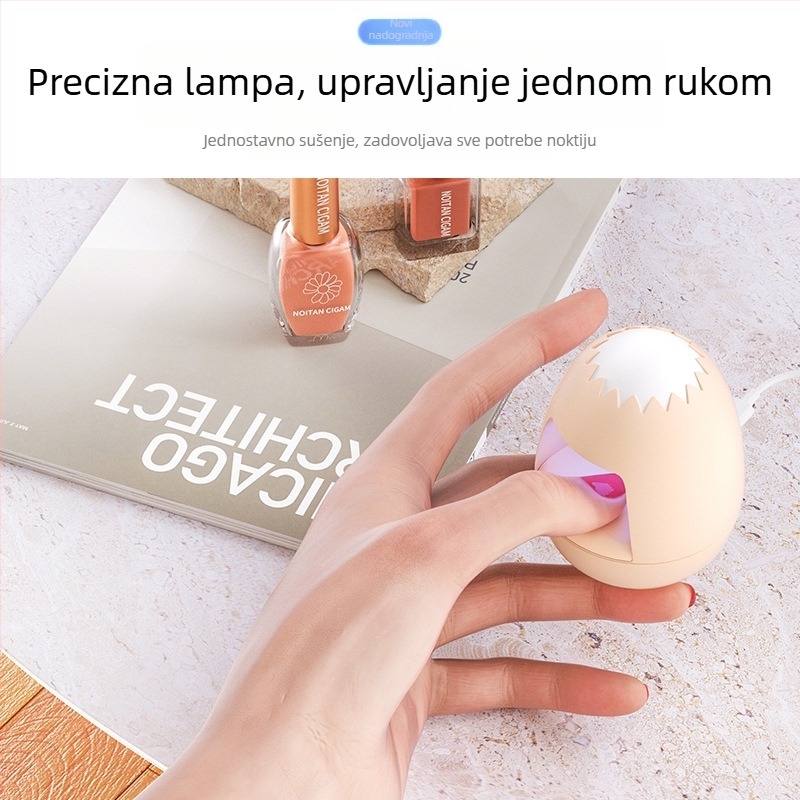 Prijenosna mini lampa za nokte za brzo sušenje gel laka, Mokaruyin magic card, model Golden egg mier style, kompaktno kućno korištenje
