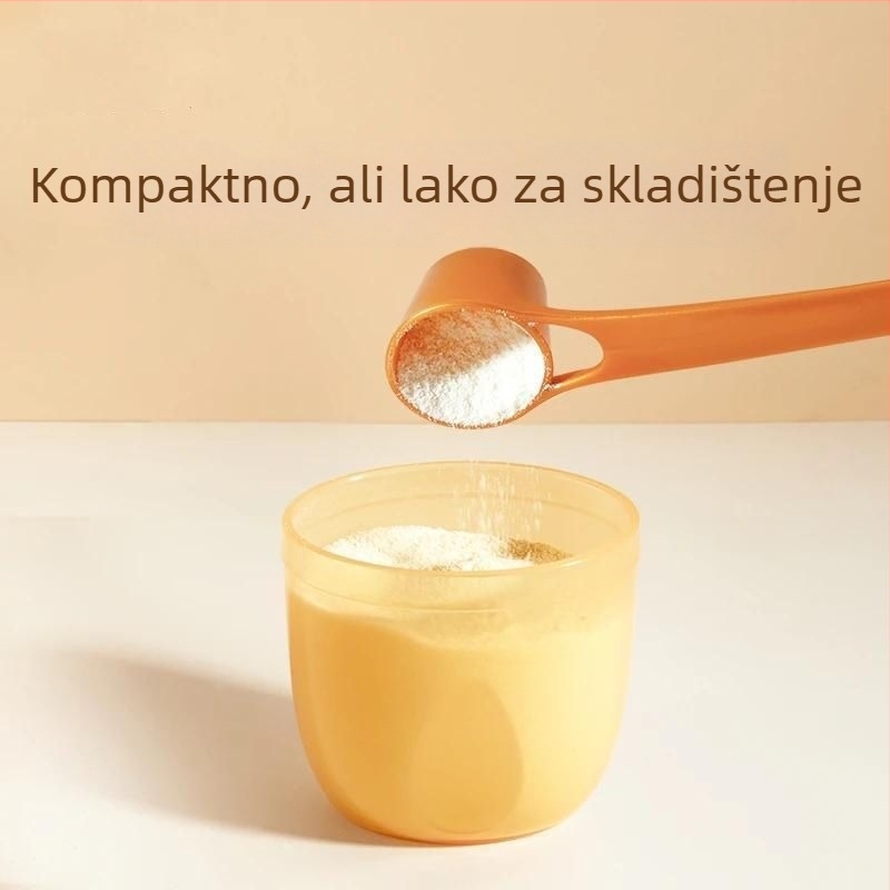 Kutija za dječje mlijeko u prahu - prijenosna, zatvorena staklenka, prehrambena kvaliteta, mali kapacitet, Golden boy baby, za uzrast 0-3 godina