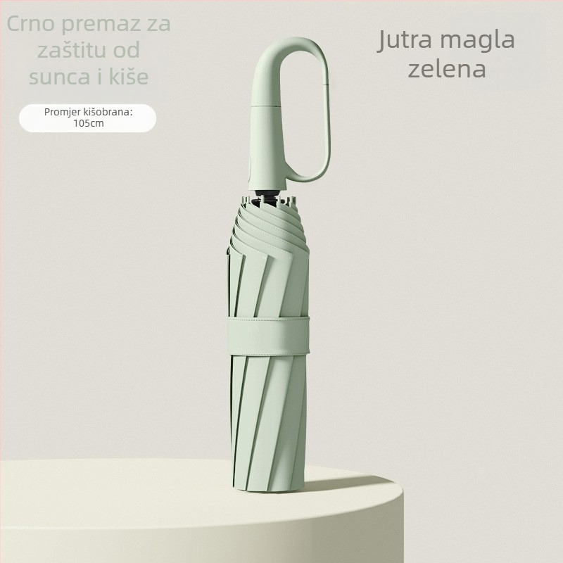 Rain Grace potpuno automatski kišobran, trojedni, 12 šipki, čelični okvir, UV zaštita UPF 50+