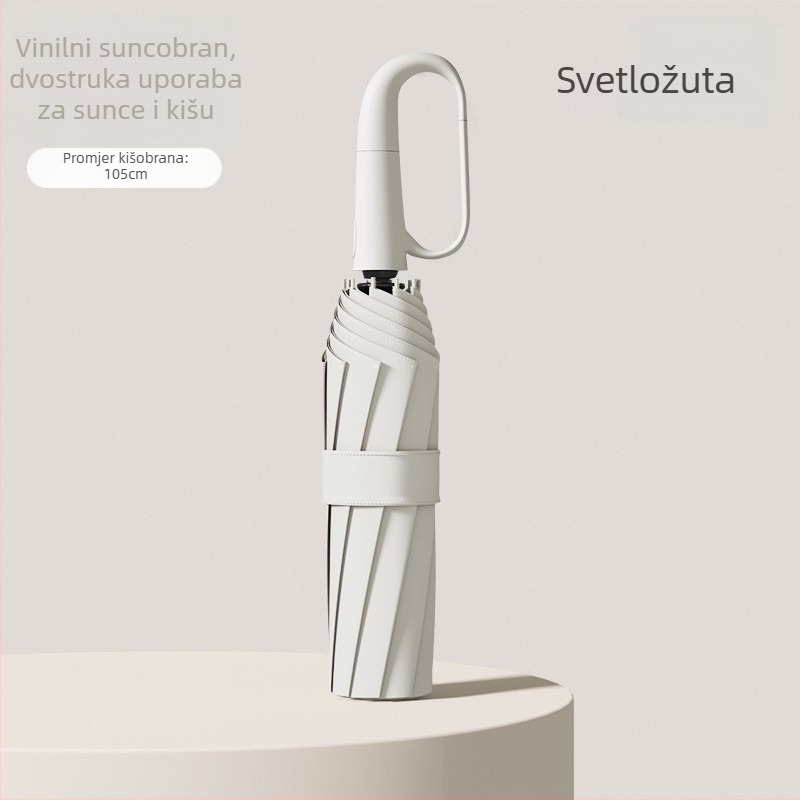 Rain Grace potpuno automatski kišobran, trojedni, 12 šipki, čelični okvir, UV zaštita UPF 50+