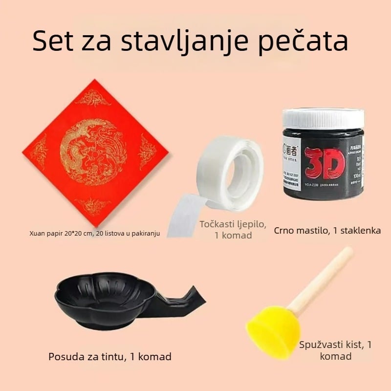 DIY PET šablona s izrezanim znakom sreće za Godinu konja, 2026, šablona za ručno otiskivanje