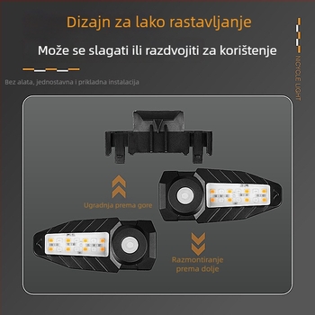 Famous River stražnja svjetiljka za bicikl s daljinskim upravljanjem, projekcijsko svjetlo, punjiva, vodootporna