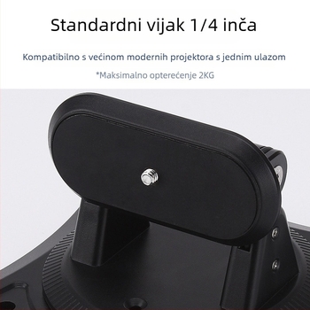 Stolni nosač projektora s 360° pan-tilt rotacijom i trokutastom podrškom, kompatibilan s Konka projektorima