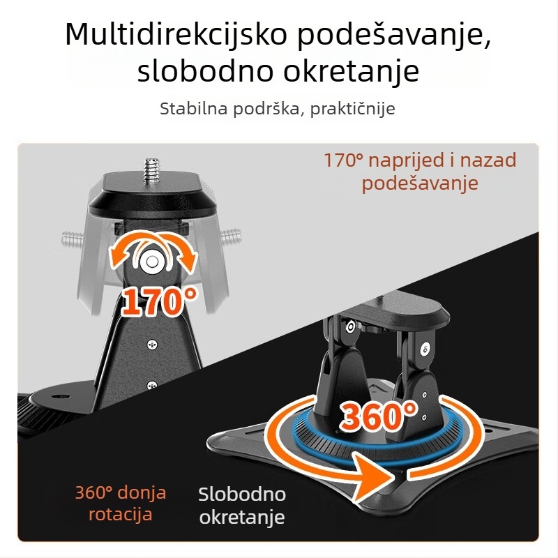 Stolni nosač projektora s 360° pan-tilt rotacijom i trokutastom podrškom, kompatibilan s Konka projektorima