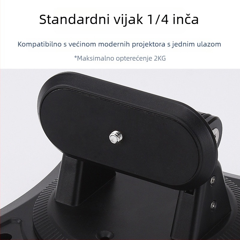 Stolni nosač projektora s 360° pan-tilt rotacijom i trokutastom podrškom, kompatibilan s Konka projektorima