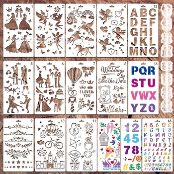 DIY fotoalbum za parove s temom abecede (izrezani dizajn) - PET materijal, Brand Extension depth, IP odobrenje: Ne, Uvoz: Ne, Privatna oznaka: Ne