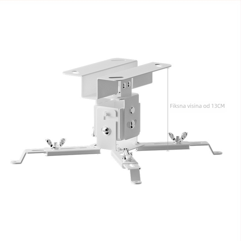Teleskopski nosač projektora za strop ili zid, nosivost 15 kg, univerzalna kompatibilnost s BenQ, Epson, Dangbei, Jimi, Xiaomi