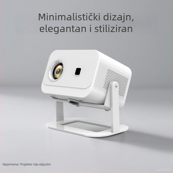 Držač projektora za stolnu ploču s dvostrukim gimbalom, bez bušenja, za noćno postavljanje i plafon, podesiv kut, 1080p