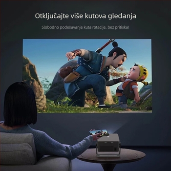 Držač projektora za stolnu ploču s dvostrukim gimbalom, bez bušenja, za noćno postavljanje i plafon, podesiv kut, 1080p