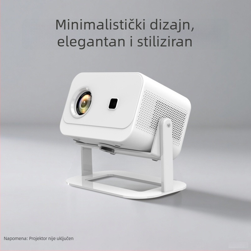 Držač projektora za stolnu ploču s dvostrukim gimbalom, bez bušenja, za noćno postavljanje i plafon, podesiv kut, 1080p