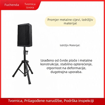 Stalak za zvučnike na podu, trojnožni tripod, teleskopsko podešavanje visine, za pozornicu, projektor i rasvjetu