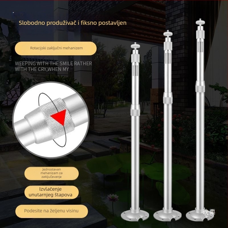 Držač projektora za plafon ili zid s teleskopskim ramom, mikro vješavanje s jednim otvorom – za kućni ured