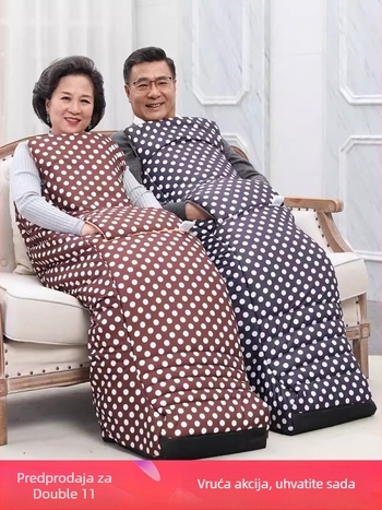 Papuče s grijanom uložkom USB – muške kućne papuče od prave kože Xiang Nuanyi