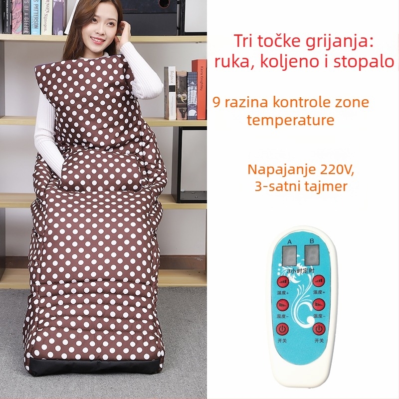 Papuče s grijanom uložkom USB – muške kućne papuče od prave kože Xiang Nuanyi