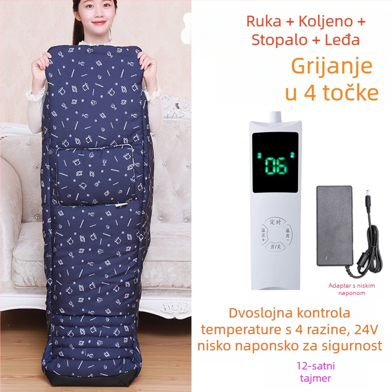 Papuče s grijanom uložkom USB – muške kućne papuče od prave kože Xiang Nuanyi