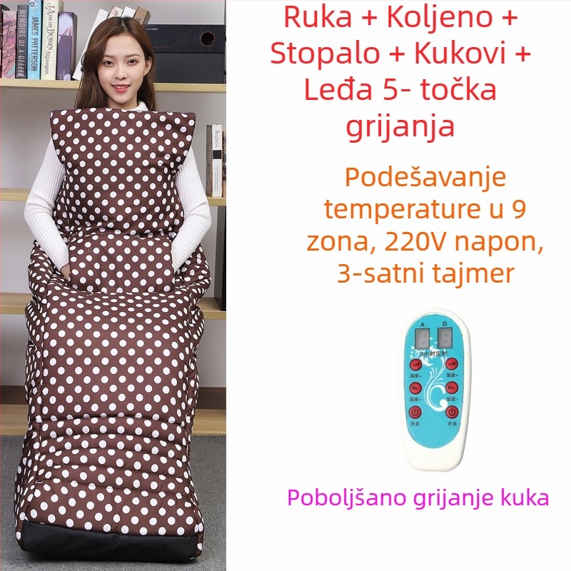 Papuče s grijanom uložkom USB – muške kućne papuče od prave kože Xiang Nuanyi