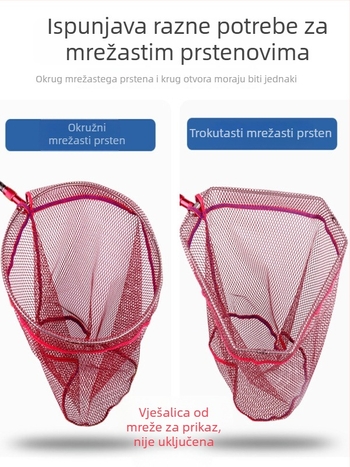 Najlon mreža za lov ribe s premazom ljepila – protiv zaplitanja, bez prstena, veliki ulov