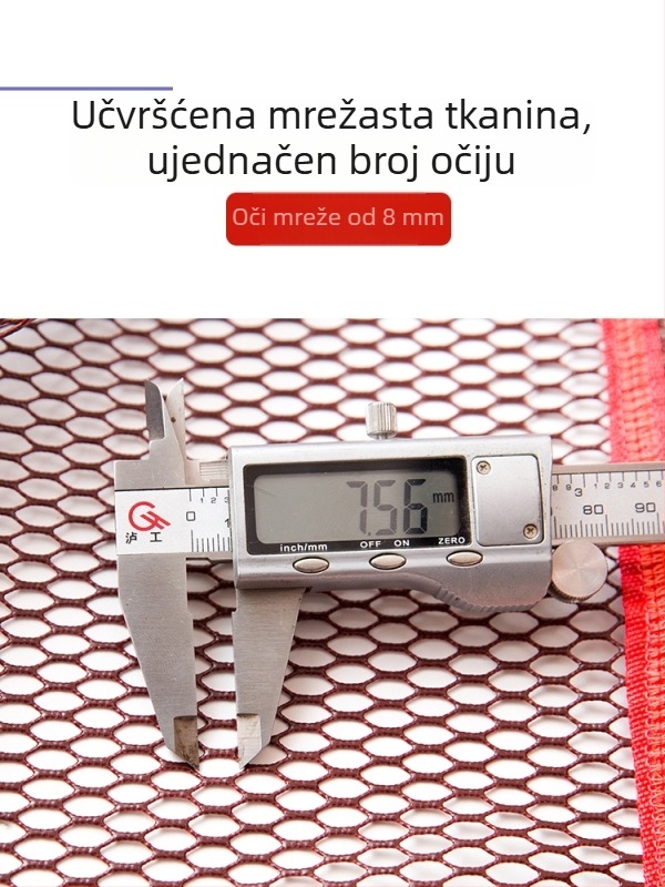 Najlon mreža za lov ribe s premazom ljepila – protiv zaplitanja, bez prstena, veliki ulov