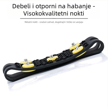 Cramponi za cipele s 5 bodljama za djecu – silikon, za vanjsku upotrebu, snijeg i led