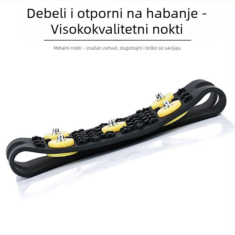Cramponi za cipele s 5 bodljama za djecu – silikon, za vanjsku upotrebu, snijeg i led