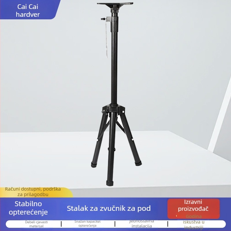 Podna nosač zvučnika s čvrstim trostrukim stativom, za kućni projektor, zvučnu karticu i strobe svjetlo